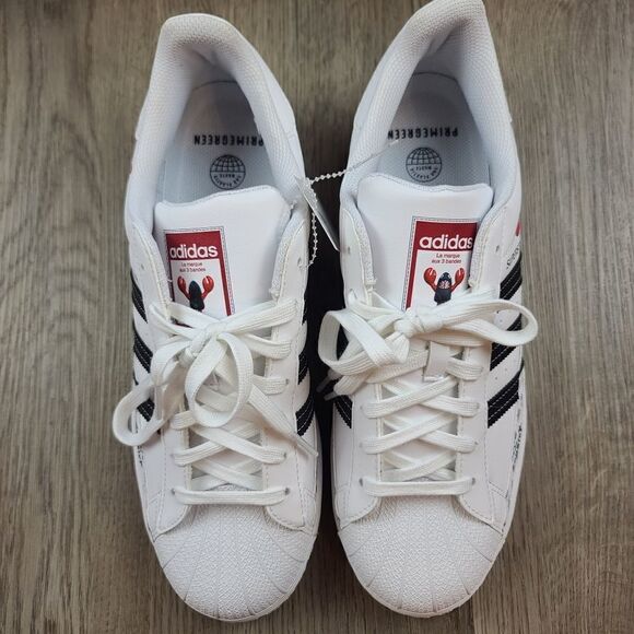 NWOB Adidas Superstar x Philip Colbert Save the Lobster Sneakers size 10.5 - Picture 2 of 13
